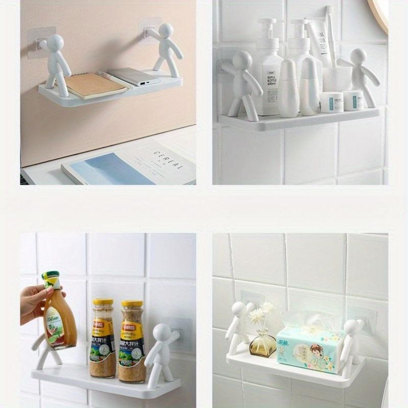 1/2pcs,Small Person Storage Rack, Toilet Bathroom Cosmetics and Kitchen Seasoning Jar Storage Rack, Multifunctional Storage Rack