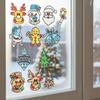 12 Pack Window Pictures Christmas Craft Set Window Arts and Crafts DIY Paper Kit for Kids