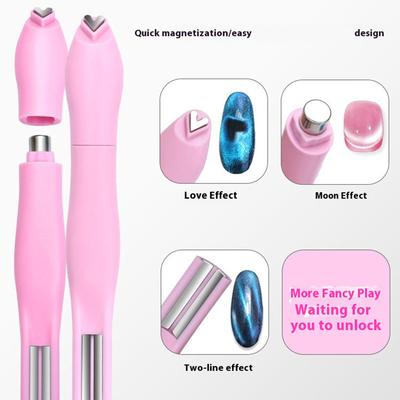 3 In 1 Cat Eye Nail Magnet Tool Nail Accessory Multi Function Magnetic Gel Polish Design Kit For Professional Nail Art