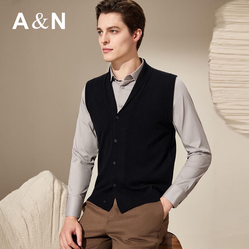 Herren Kaschmir-Mischung V-Ausschnitt Strickweste