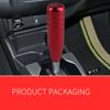 Universal Auto 13cm Length Manual Transmission Gear Aluminum Gear Shift Knob Racing Car Shift Gear Knob With 3 Adapters