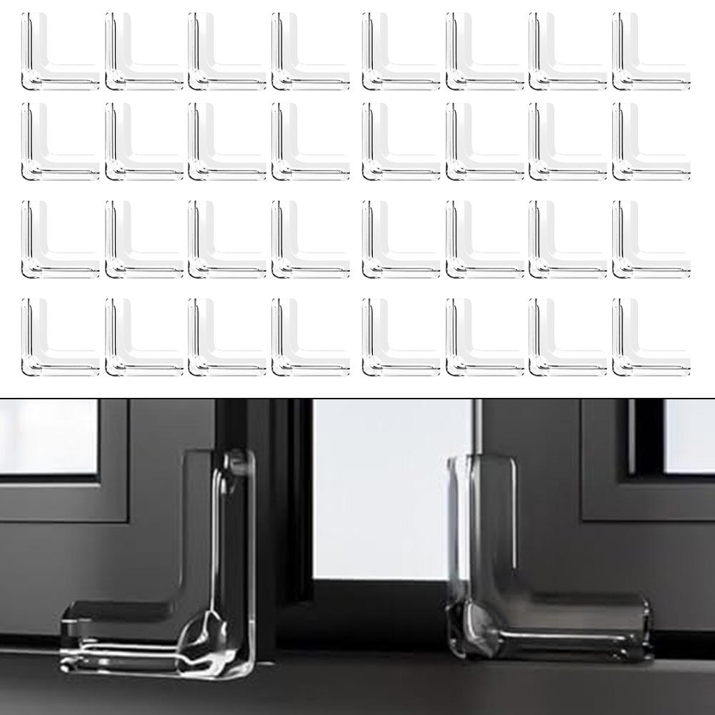 32PCS PVC Transparent Corner Protectors Soft & Strong Binder Protectors Clear Baby Corner Guards For Furniture, Fireplaces