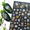 Self Adhesive Snowflake Nail Sticker Christmas Nail Stickers Laser Stickers DIY Nail Decals