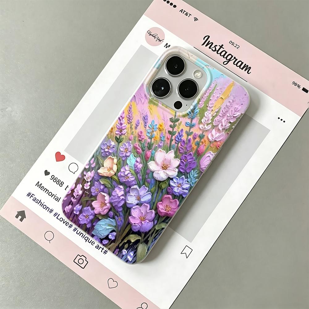 Phone Case For Iphone 16 14 12 17 Air 11 Pro Max 13 15 Plus Fashion Daily Wear Anti Collision Huahai Oil Painting Advanced Cover