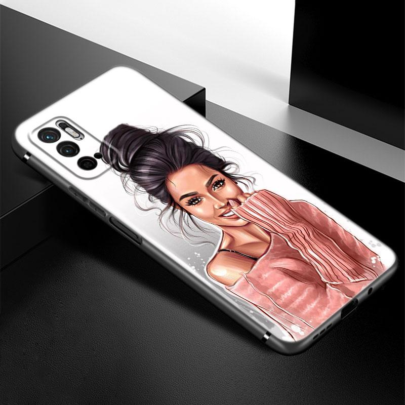 

Чехол для телефона Girl Princess Love для Xiaomi Redmi Note 7 8 9 10 Lite 11 11E 11T 12 Pro 11S 4G 10T 5G 8T 9S 10S, мягкий черный чехол из ТПУ Redmi Note 7(Pro)