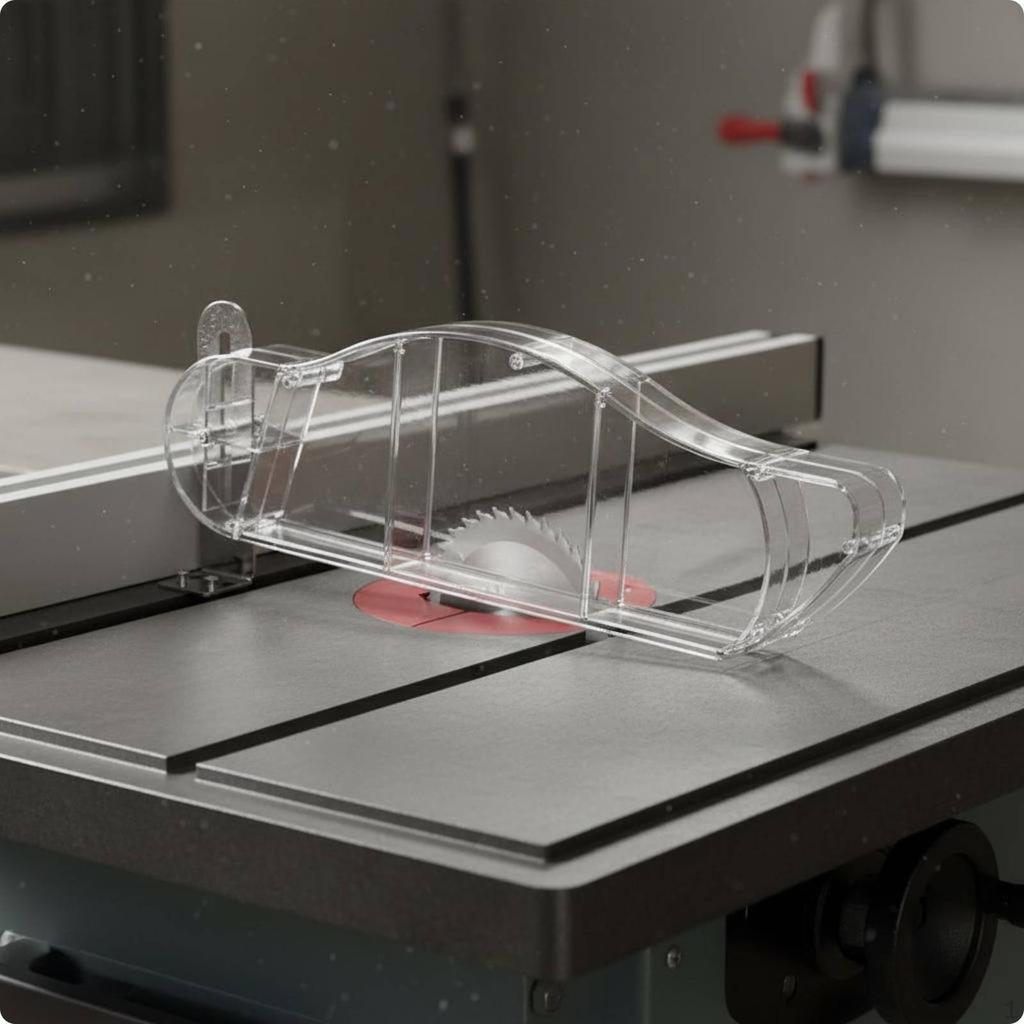 Staubfang-Sägeblatt-Schutz Tisch Universal Kompatibel Elektrowerkzeugzubehör für Holzbearbeiter,