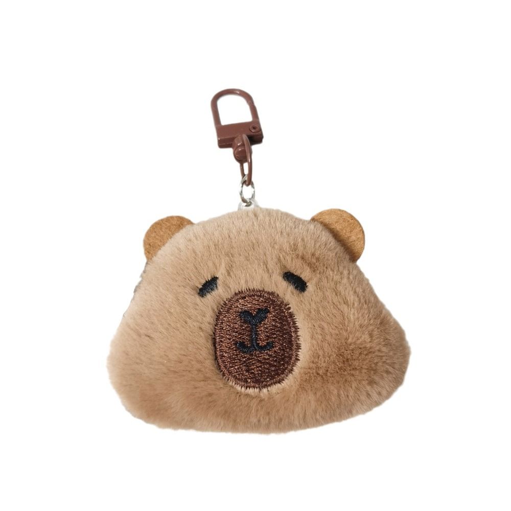 Collection Capibala Plush Doll Fluffy Kapibala Backpack Pendant Capybara Plush Keychain  Couple
