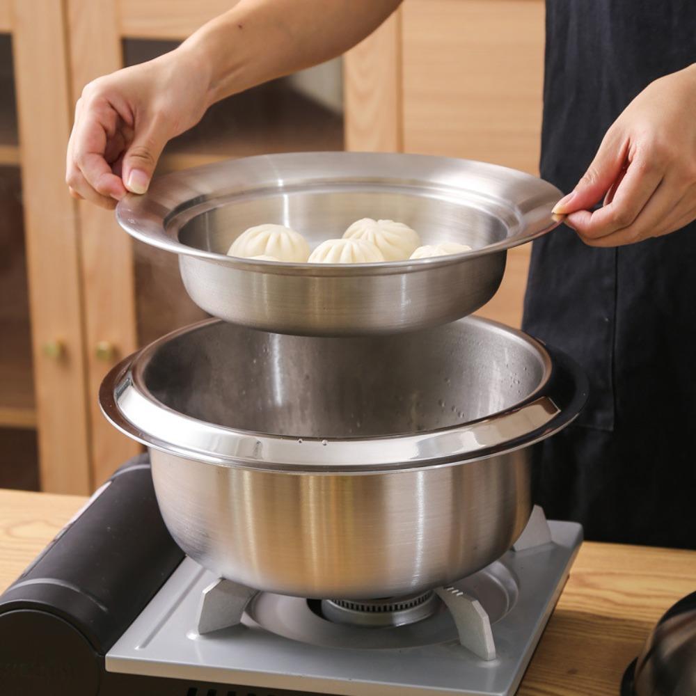 Rust-proof Flying Disc Steamer 304 Stainless Steel Steaming Rack Dumpling Steaming Plate  Fish