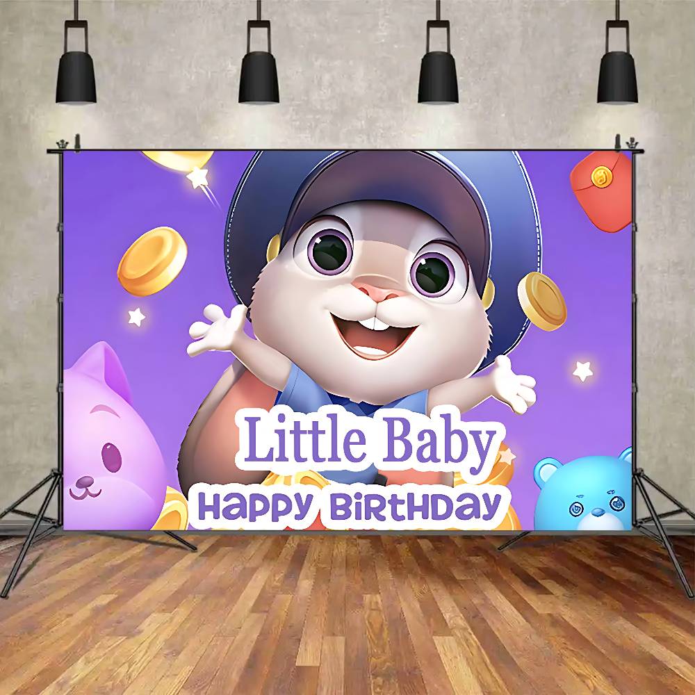 ANIMEZootopiaSCartoon Animal Background Photography Party Bedroom Living Room Decoration Shooting Background Cloth