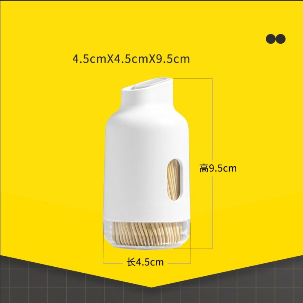 Light Luxury Toothpick Box Portable Swab Storage Box Convenient Toothpick Jar  Kitchen