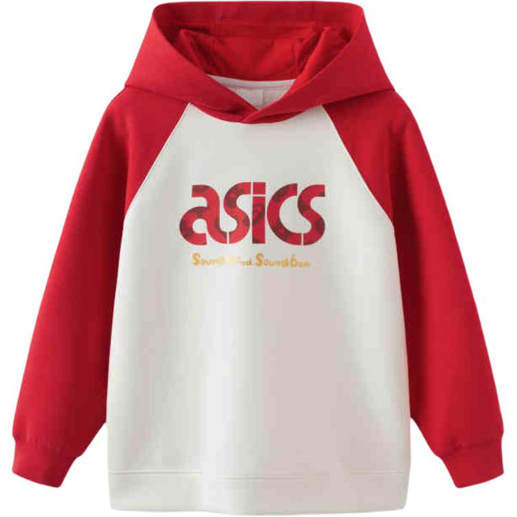 Asics Sweatshirt Urban Trendy White Red Teenagers 331251213058-0123 140