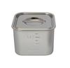 Sugiko 18-8 Shallow Square Kitchen Pot with Lid, SH-4210