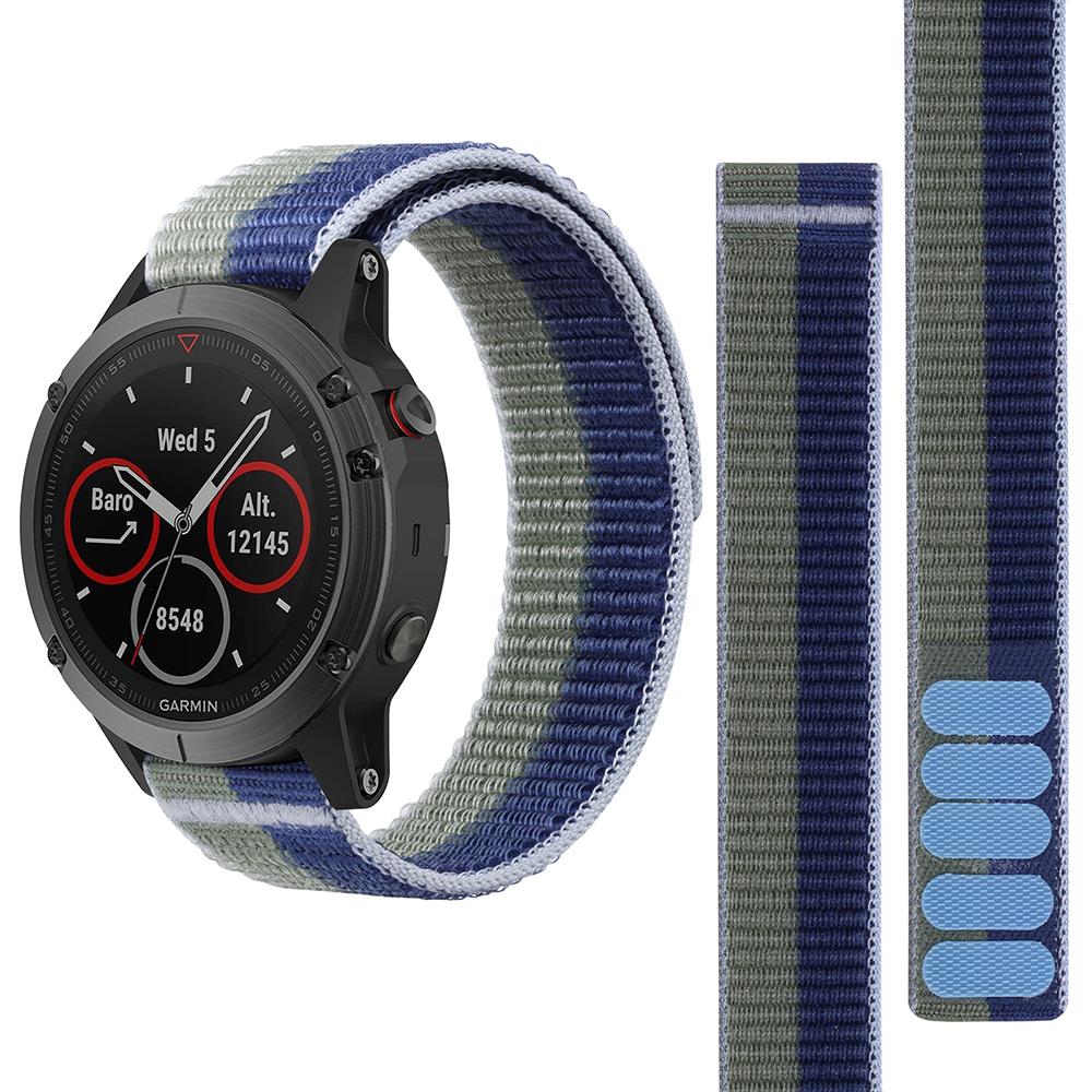 22mm Hook Loop Nylon Strap Watchband For Garmin Fenix 7 Pro 6 Pro 5 Plus Forerunner 965 955 945 935 265 255 Epix Pro 2 Bracelet