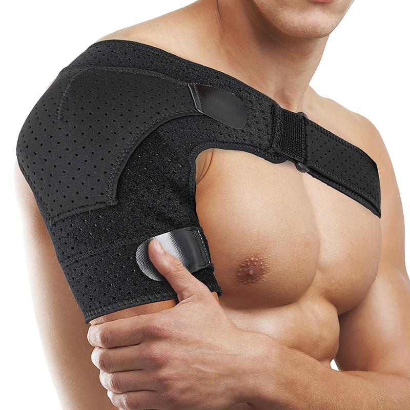 Lightweight Breathable Shoulder Support Brace with Adjustable Strap for Fitness Pain Relief