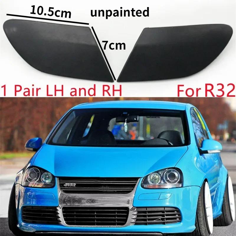 Front Bumper Headlamp Cover Head Light Washer Nozzle Cap For VW Golf V MK5 GTI R32 2003-2009