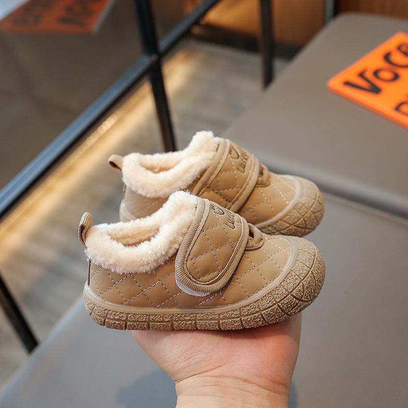 2025 Autumn/Winter Boys' Baby Walker Non-Slip Velvet Toddler Shoes