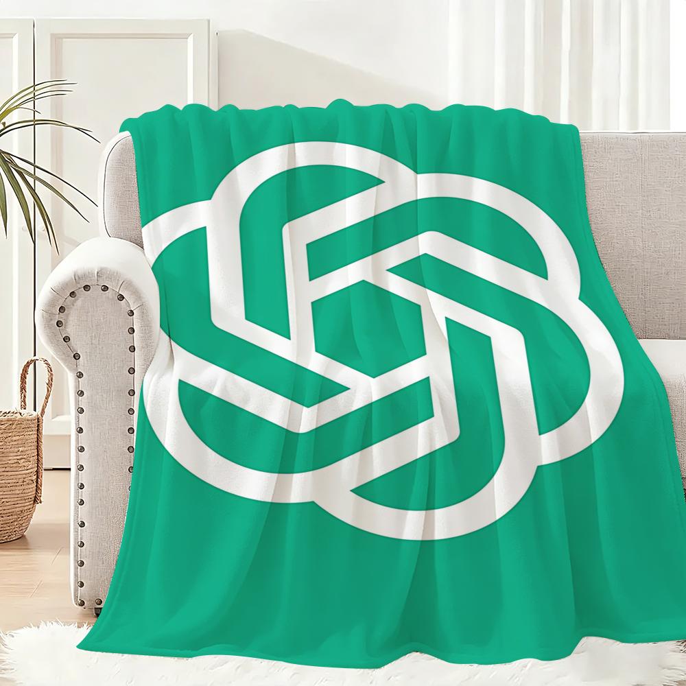 Cool chatgpt Throw Lightweight 240g Flannel Blanket Soft Skin-friendly for Summer Cooling 75x90cm
