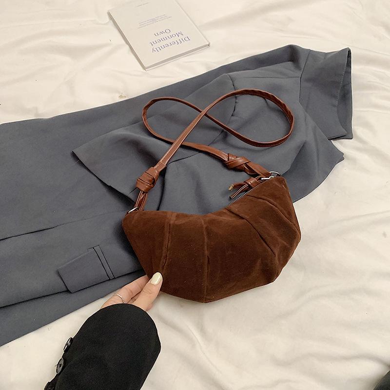 

Design Fashion Handbag Women s 2025 Autumn and Winter Simple Splicing Shoulder Underarm Bag Versatile Messenger Bag