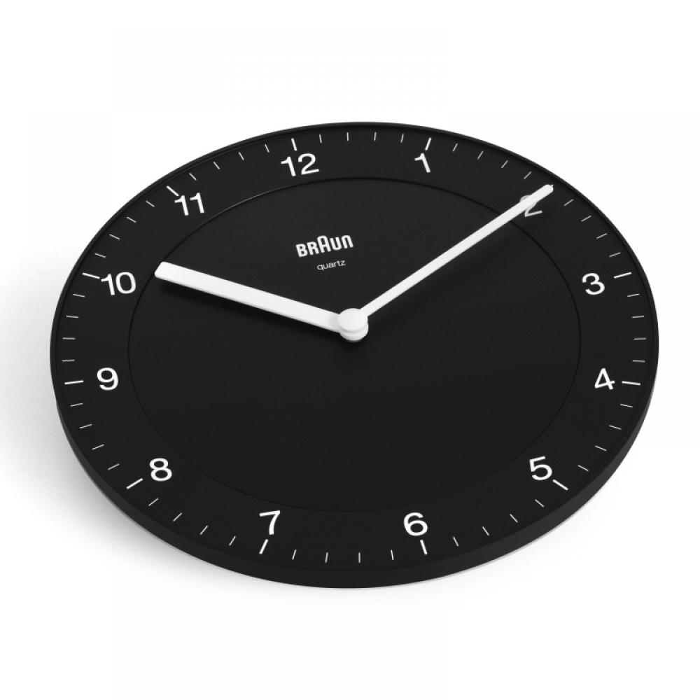 Braun BC06B Klassische analoge, geräuscharme öffentliche Wanduhr