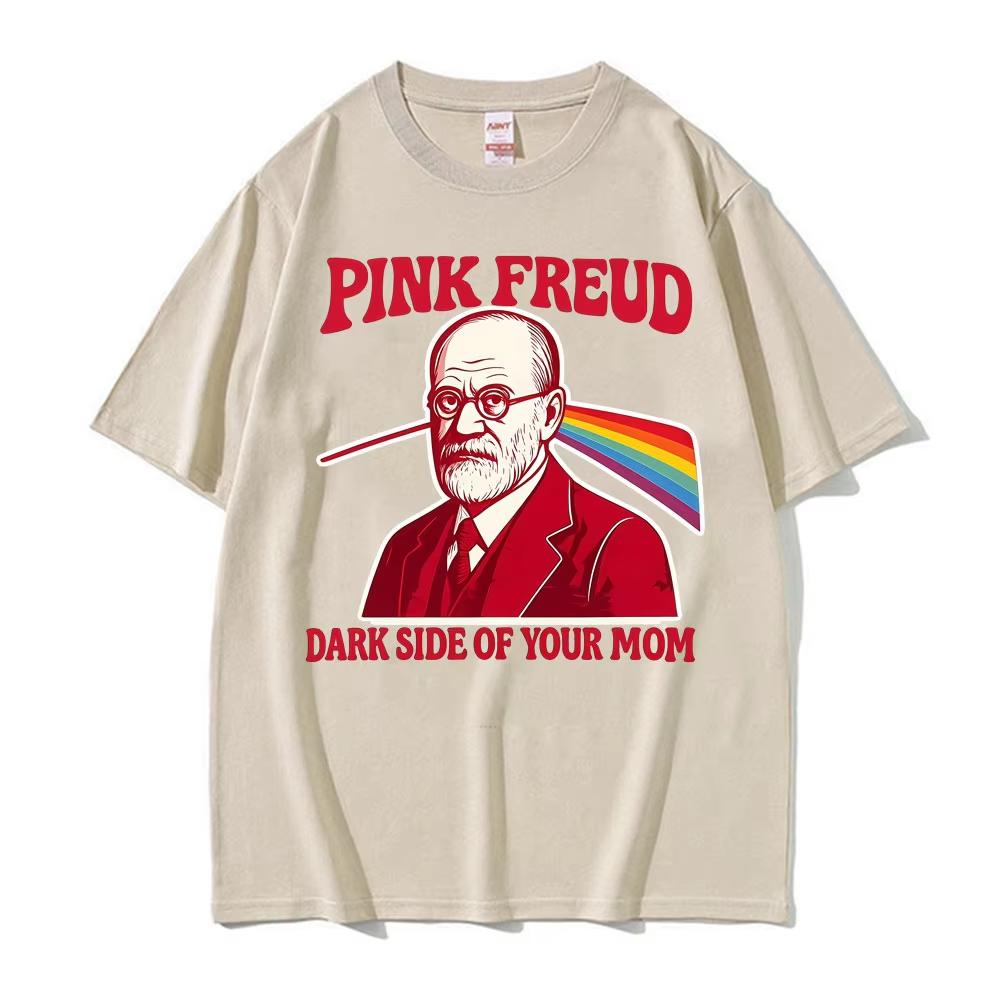 Pink Floyd Meme Mother Personality Dark Version Spoof Luxury Tshirt Unisex Women Short Sleeved Top Comfortable Cotton Tshirt
