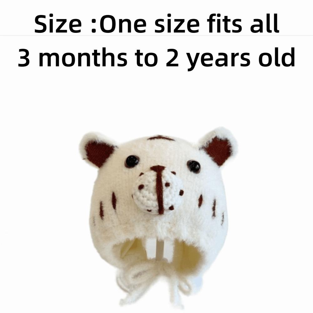 Cartoon Ears Warm Kids Beanie Cap Korea Style Soft Baby Bonnet Cap  For Girls Boys