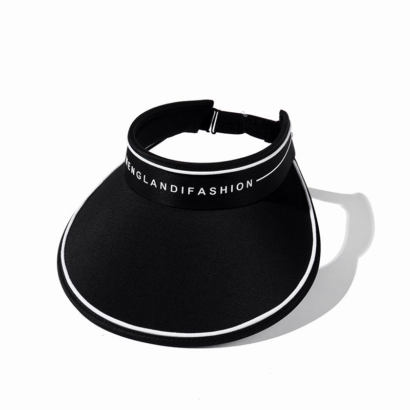 

Big Brim UV Protection Couple Visor Cap Outdoor Sports Biking Face-Covering Sun Hat Summer Sun Hat Female UV Black Adjustable