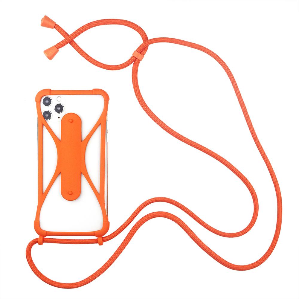 Universal Lanyard For Phone Silicone Sports Strap Neck Hanging Rope Sling Chain Mobile Phone Lanyard Case with Adjustable String