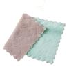 5pcs Double-layer Absorbent Microfiber Kitchen Dish Cloth Non-stick Oil Household Cleaning Cloth Wiping Towel Home Kichen