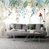 Modern Photo Wallpaper Hand-Painted Tropical Plant Leaves Flowers And Birds Murals Living Room Bedroom Wall Mural
