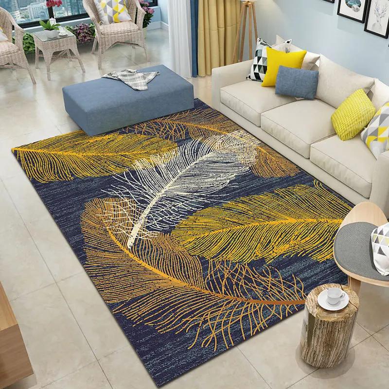 Floral and floral printed floor MATS and carpets for water-absorbing living room and bedroom home decoration