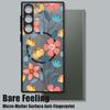 Magnetic Hard Matte Case For Samsung Galaxy S25 Edge S24 Ultra S23 S24 S25 FE S22 For Magsafe Flowers Plants Print Phone Cover