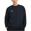 Under Armour Logo Outdoor Casual Sports Crew Neck Fleece Long Sleeve Sweatshirt Unisex Sweatshirt Black 24600305-001