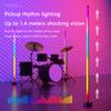 LED RGBIC Corner Floor Lamp Four-section Modular BT Music Sync and 16 Million DIY Colors Timer Floor Lamp for Gaming Room Party