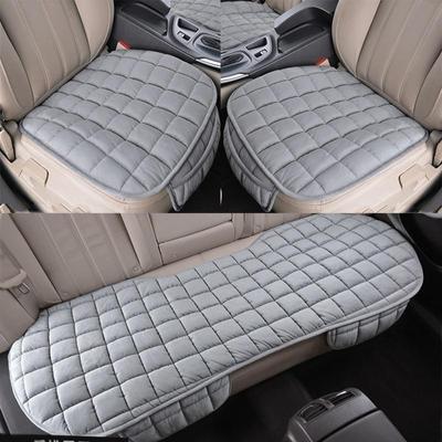 Huse pentru scaune auto Set complet de pluș cald pentru iarnă scaune auto Pernă de protecție pentru fund Accesorii pentru interiorul mașinii