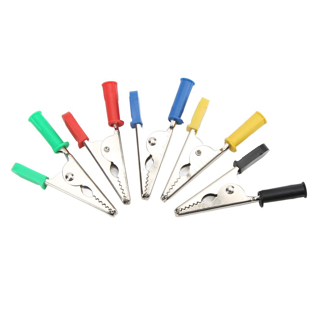 5Pcs Testing Crocodiles Clip Brass PVC Car Battery Clamps for Electrical Projects 20mm 30A 3000V