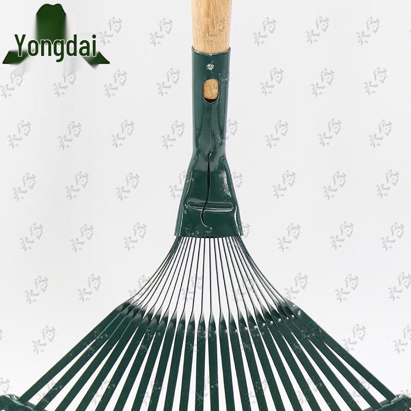Yongdai 22-Tooth Wooden Handle Leaf Rake