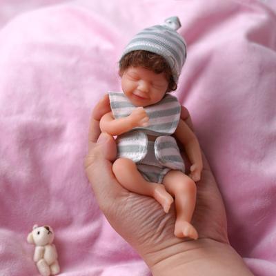 Baby Doll Rebirth Bebe Toy Lifelike Washable Silicone Full Body Baby Mini Doll Birthday Christmas Gift Bonecos De Silicone