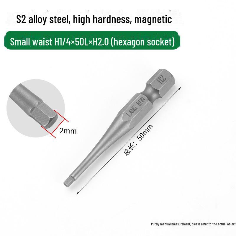 Taiwan S2 Steel Hardened Hexagonal Screwdriver Bit, Phosphate Gray Finish