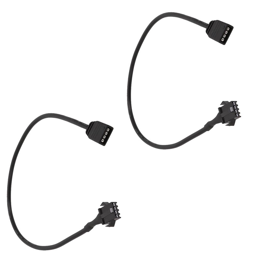2pcs RGB Extension Cable SM3/4Pin to 3PIN Female/SM3/4Pin Male Adapter Cord for DEEPCOOL/Lian Li PC Case ARGB Cord
