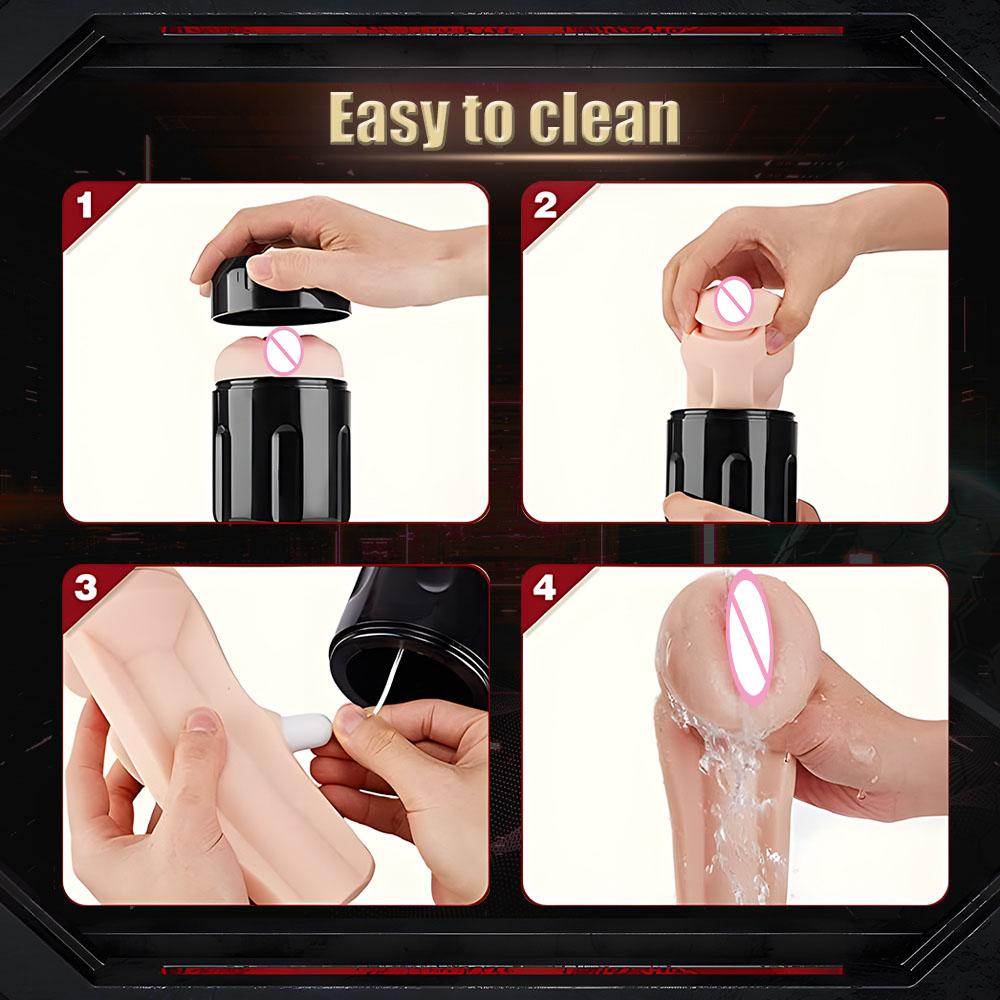 Automatic Male Masturbator Cup Men Vibrator Masturbate Sucking Machine  Real Vaginal Pussy Pocket Blowjob Penis Adults Toys Men