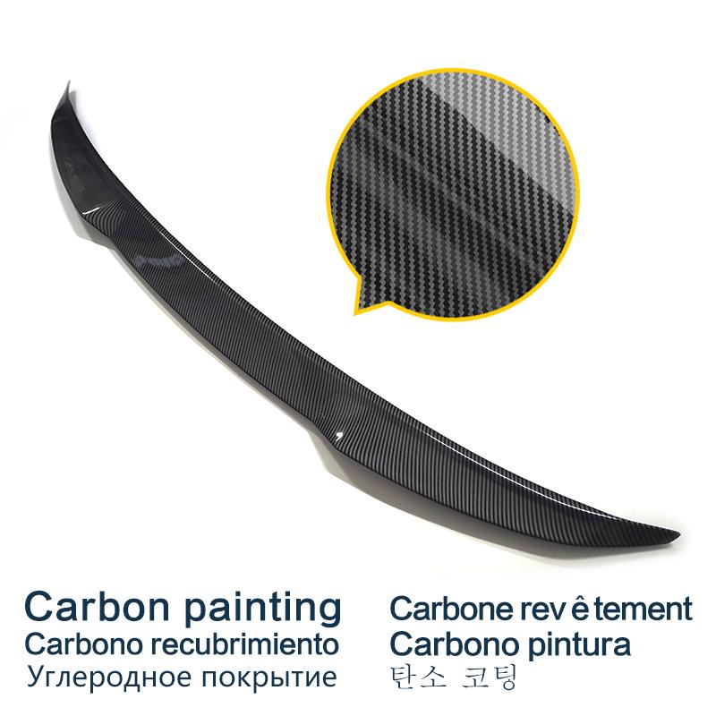 Black Spoiler for Honda Accord Carbon Painting 2018-2022 10 Th Rear Wing Ducktail Accessories