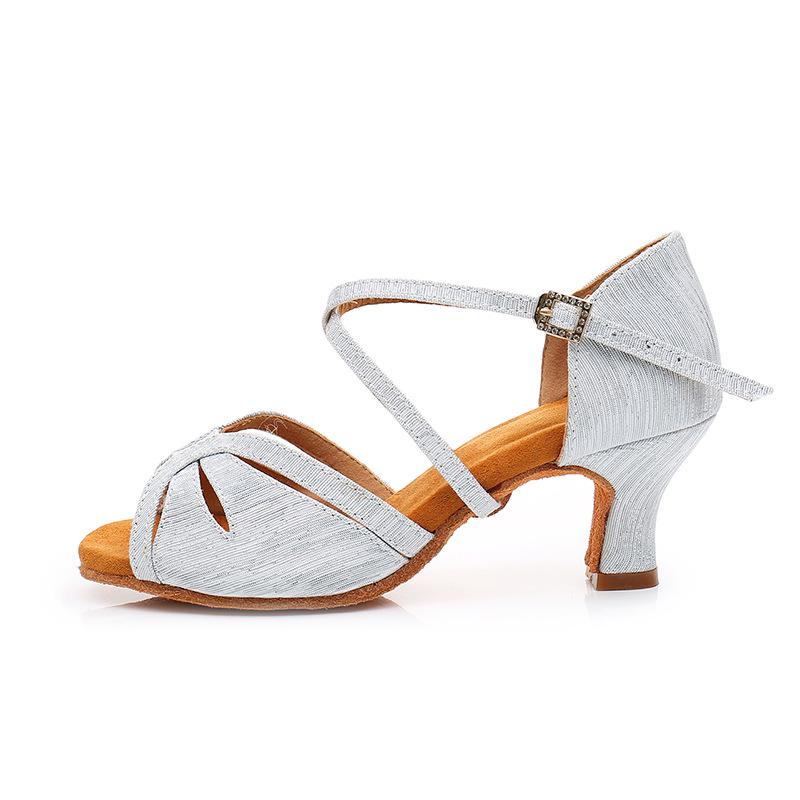 

Женские туфли с мягкой подошвой для бальных и латиноамериканских танцев - Средний высокий каблук для взрослых и детей Size 34