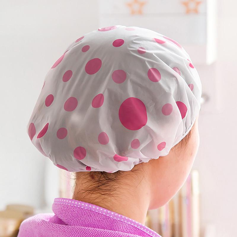 Buy 1 Pcs Random Waterproof Shower Cap Thicken Saunas Bath Hat Kids