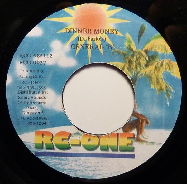

7inch Record GENERAL B - Dinner Money RCO0019 Rc-One Jamaica Reggae, Ska & Dub Used