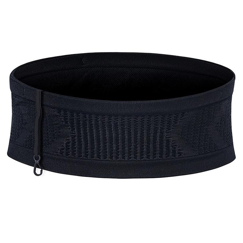 Sømløs usynlig løpende midjebelteveske Menn Kvinner Gym Sportsbag Utendørs Sport Fitness Fanny Pack Mobiltelefonveske med krok