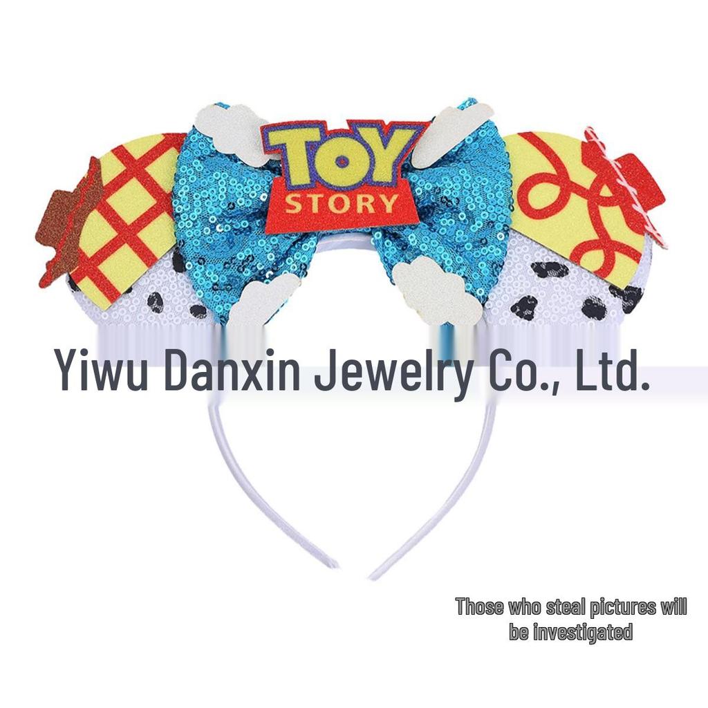 2025 Christmas Mickey Headband: Festive Women's Hair Accessory for Holiday Parties