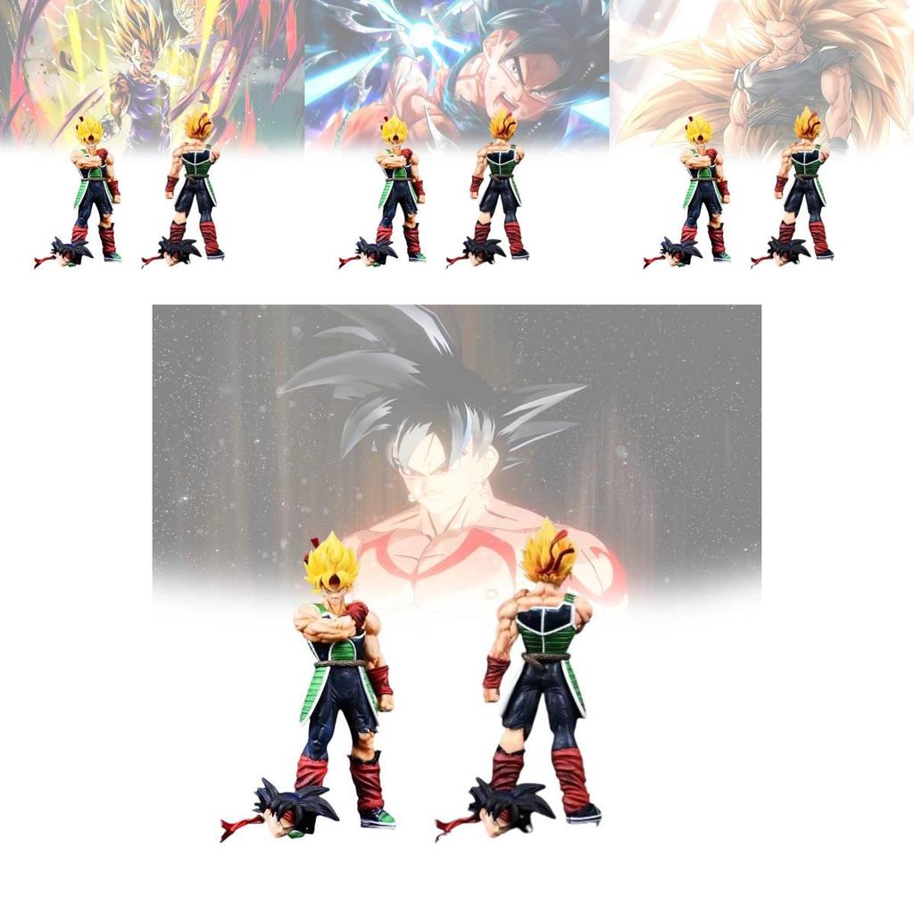 High Quality Super Saiyan Gk Double Headed Figure 24cm Pvc Collectible Toy