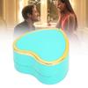 Heart Shaped Necklace Box Elegant Jewelry Display Gift Box with LED Light for Proposal Engagement