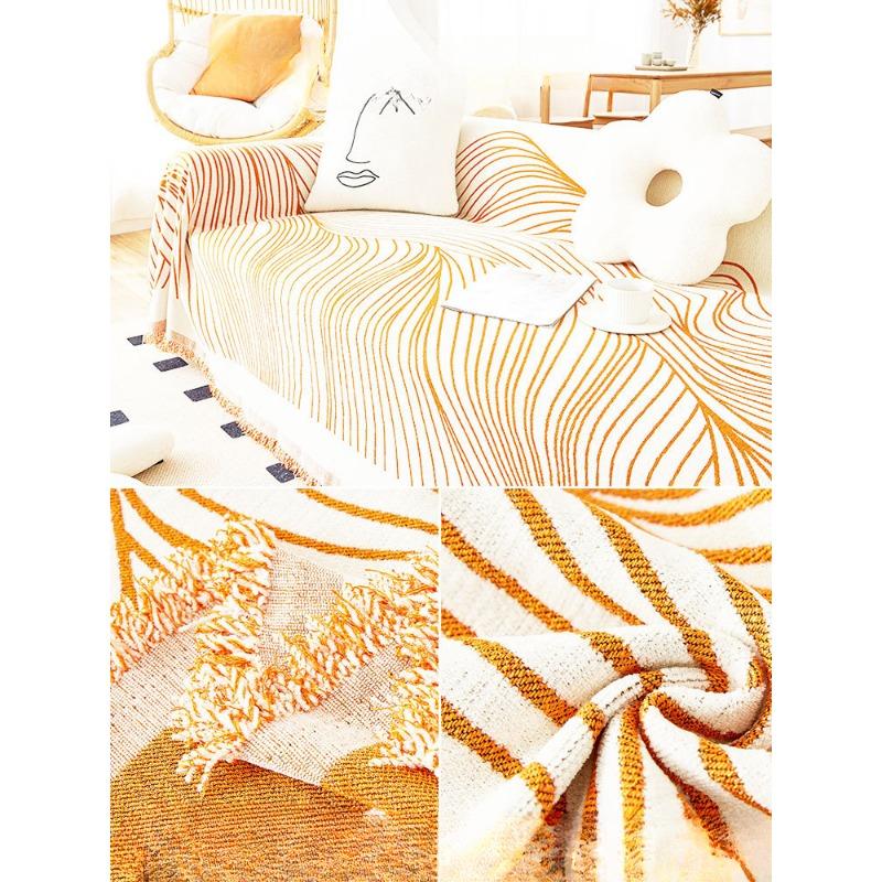 Double-Sided Sofa Cover Towel Ins Style Chenille Four Seasons Universal Skin Blanket All-Inclusive Universal Dust-Proof Cover