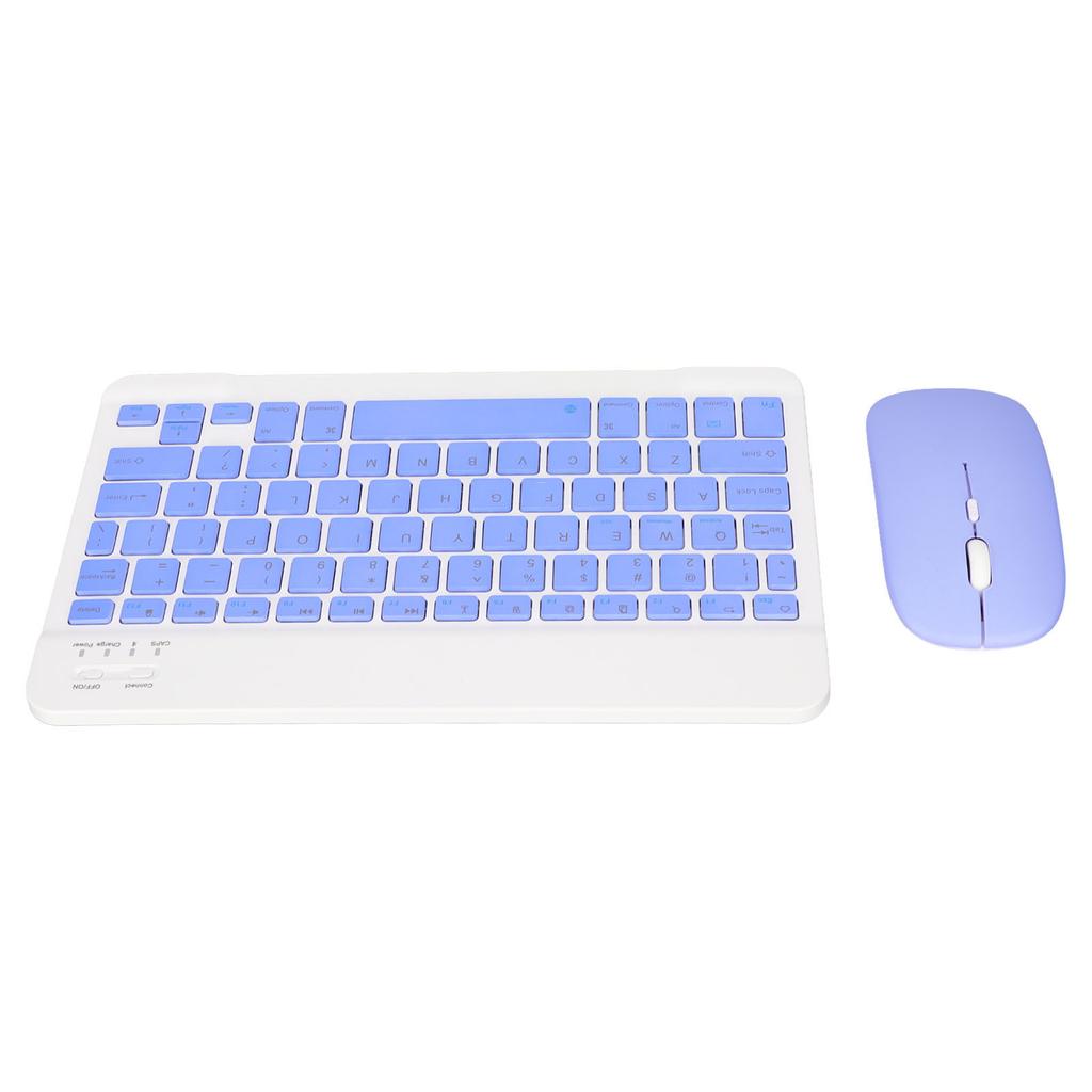 10 Inch Bluetooth Keyboard Set USB Charging Ultra Thin Quiet Wireless Keyboard with DPI Mouse for